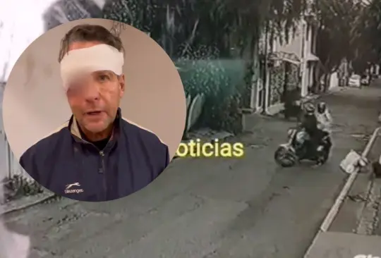 Alfredo Adame fue golpeado tras una balacera. 