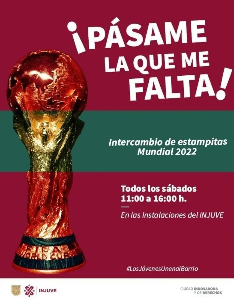 Injuve invita a que, si nos organizamos, todos llenamos el álbum. Foto: Twitter.