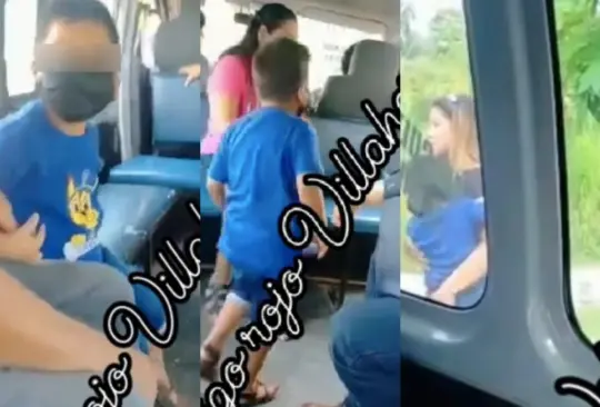 Al percatarse de lo sucedido, el chófer ayudó al niño a regresar con su madre Créditos: Captura de pantalla. Al percatarse de lo sucedido, el chófer ayudó al niño a regresar con su madre Créditos: Captura de pantalla.