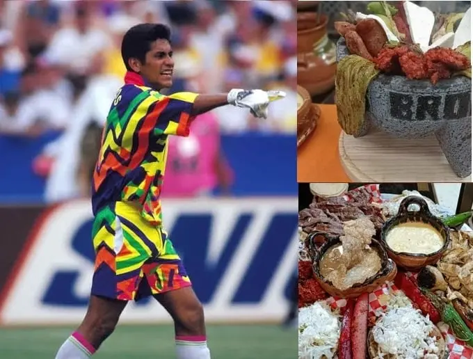 Con sus tacos y molcajetes Con sus tacos y molcajetes
