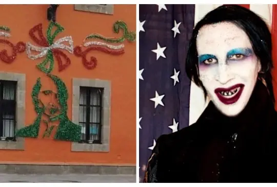 Comparan adorno de Miguel Hidalgo con Marilyn Manson 