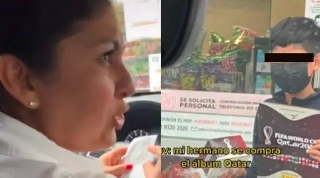 El pequeño fanático del fútbol gastó mil 872 pesos para llenar su álbum de Qatar 2022 Créditos: Especial El pequeño fanático del fútbol gastó mil 872 pesos para llenar su álbum de Qatar 2022 Créditos: Especial