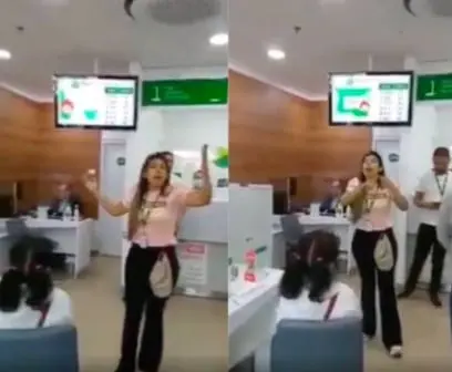 La empleada le dijo a los clientes como eran engañados  por parte del banco Créditos: Captura de pantalla