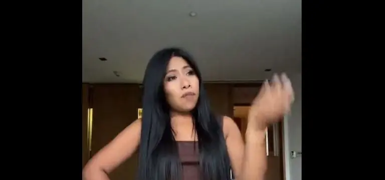 Yalitza Aparicio cantó una canción. Foto: captura de pantalla.