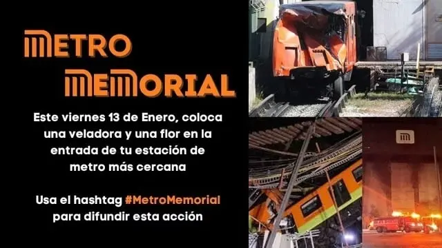 Metro Memorial, invitan a poner flores y veladoras en recuerdo de víctimas mortales del Metro