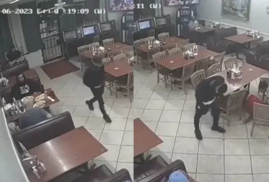 El ladrón fue abatido en una taquería en Texas Créditos: Captura de pantalla 