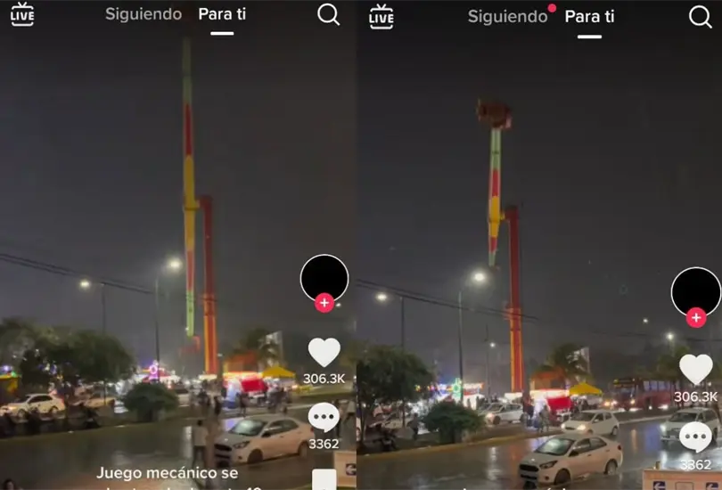 Juego mec&aacute;nico falla y deja atrapadas a personas en Feria de Canc&uacute;n