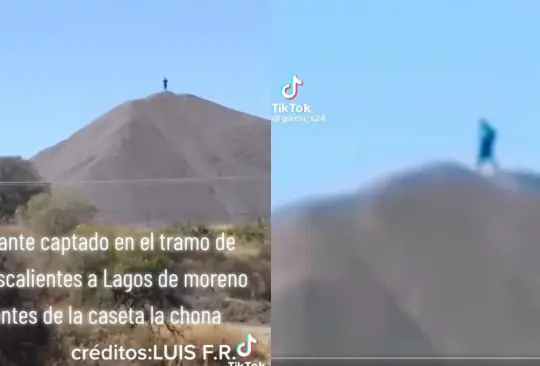 Usuarios de TikTok aseguraron que han visto en otros lugares fenómenos parecidos al de la figura gigante con forma humana parada en lo alto de una montaña en Aguascalientes.