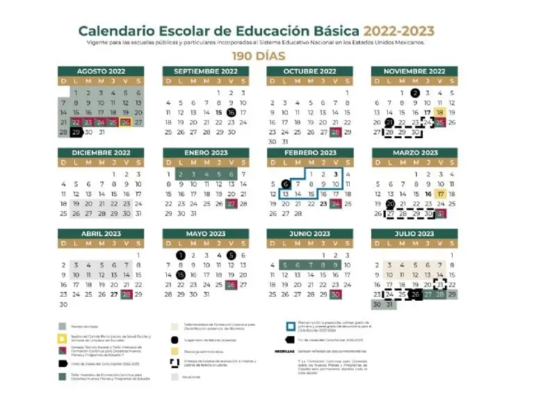 Calendario 2023-2023 -SEP