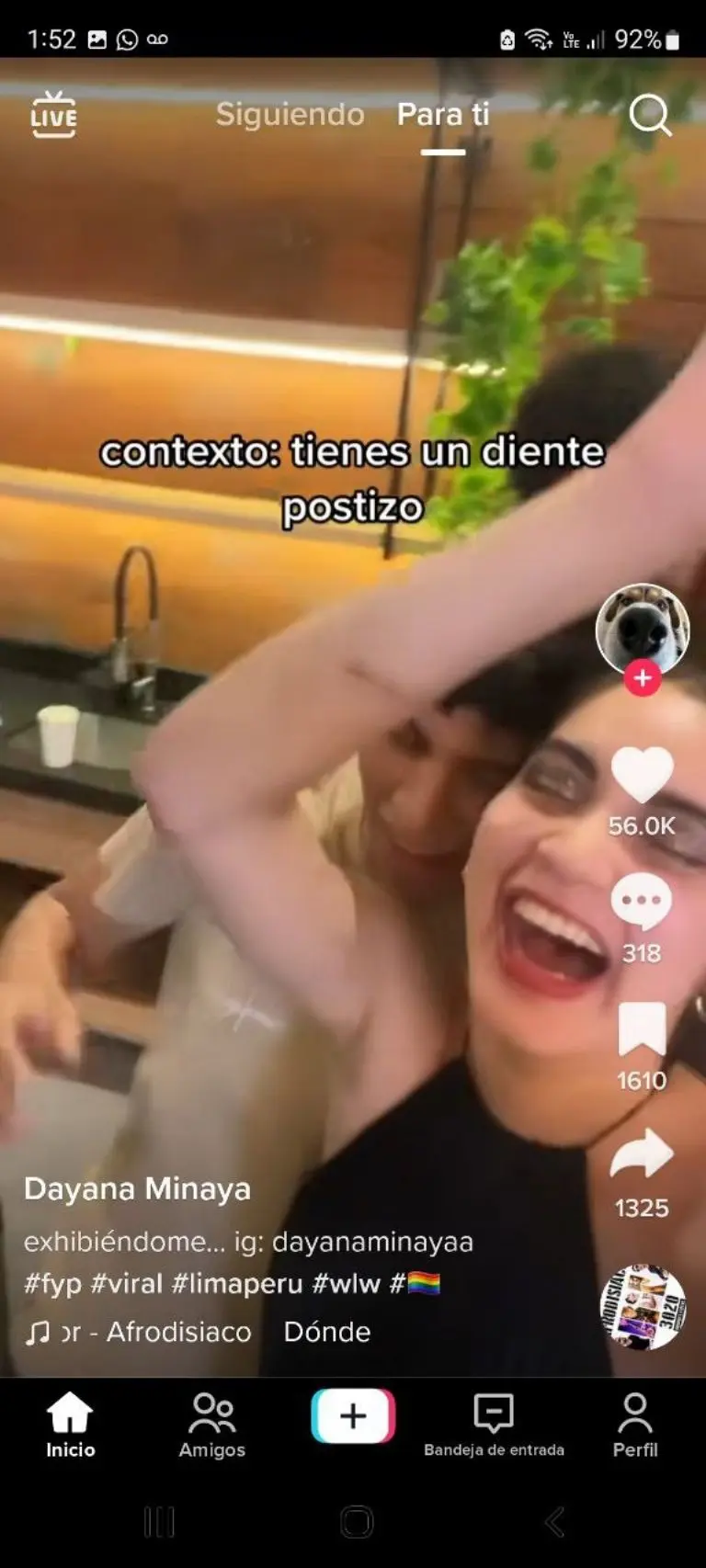 Influencer pierde diente - Tomada de video