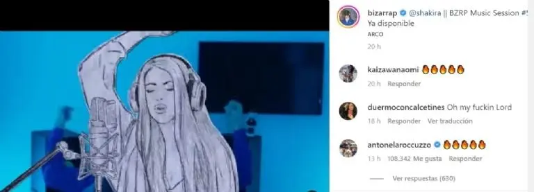 Fuente: Instagram @bizarrap