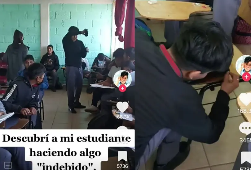 Estudiante bolea los zapatos de sus compañeros para ganar un dinero extra Estudiante bolea los zapatos de sus compañeros para ganar un dinero extra