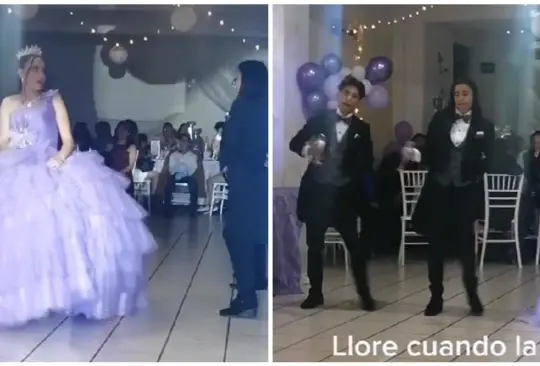 Mamá se viste de chambelán y baila con su hija 