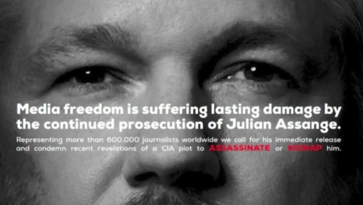 Assange lleva casi cuatro a&ntilde;os encarcelado en la prisi&oacute;n de m&aacute;xima seguridad Belmarsh, luchando contra su extradici&oacute;n a Estados Unidos.