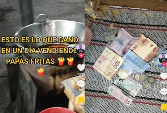 Joven muestra cuánto gana al día vendiendo papas fritas y sorprende a las redes