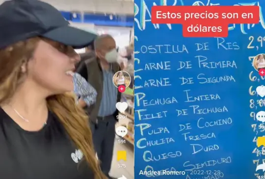 Una usuaria de TikTok mostró los altos costos de la canasta básica en Venezuela y cómo las personas que ganan el salario mínimo se la ven muy complicada para adquirir huevo o algún tipo de carne Una usuaria de TikTok mostró los altos costos de la canasta básica en Venezuela y cómo las personas que ganan el salario mínimo se la ven muy complicada para adquirir huevo o algún tipo de carne