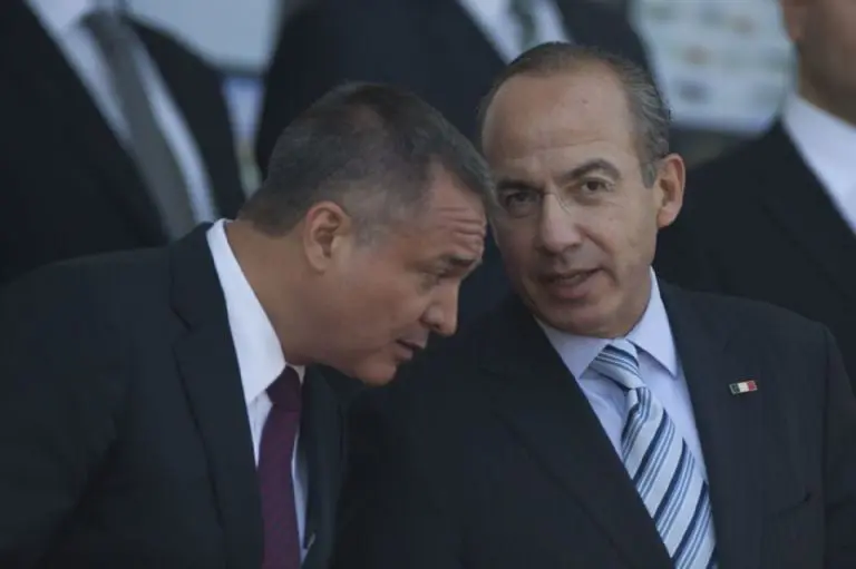 Genaro García Luna y Felipe Calderón - Autor: Moisés Pablo Nava Cuartoscuro