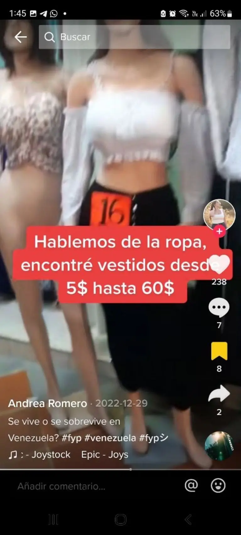 Costos de ropa en Venezuela - Tomada de video