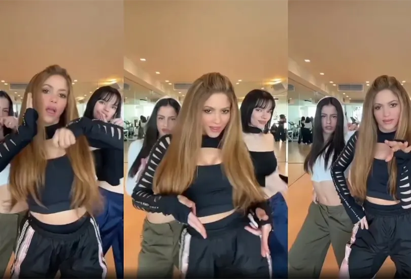 Shakira bail&oacute; una coreograf&iacute;a de su Music Sessions 53: &iexcl;Encontr&eacute; esta de Bella Dose y tuvimos que probarla!, escribi&oacute; en la publicaci&oacute;n de su video.