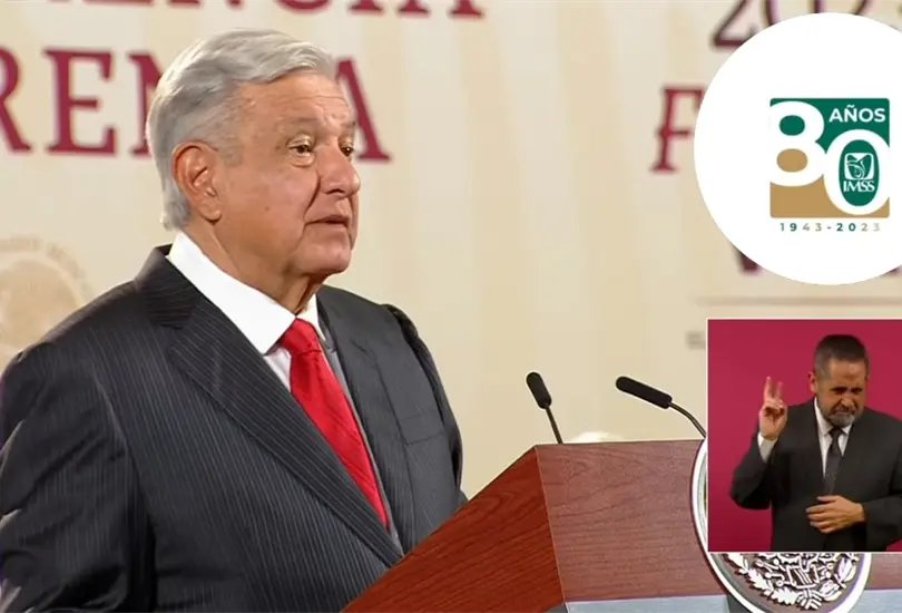 En el 80 anversario de la creaci&oacute;n del IMSS, AMLO anunci&oacute; que &eacute;ste se encuentra fortalecido y en &eacute;l existe la unidad de trabajadores, empresarios y gobierno.