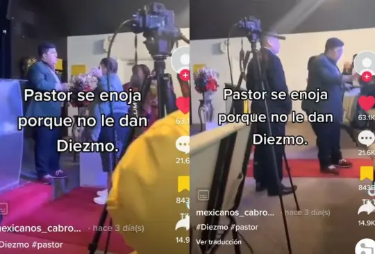 El pastor comenzó a pedir a la gente que no daba diezmo que se retirara de la igliesa, por lo que todos los seguidores decidieron abandonar el recinto