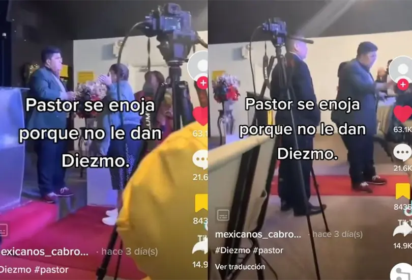El pastor comenz&oacute; a pedir a la gente que no daba diezmo que se retirara de la igliesa, por lo que todos los seguidores decidieron abandonar el recinto
