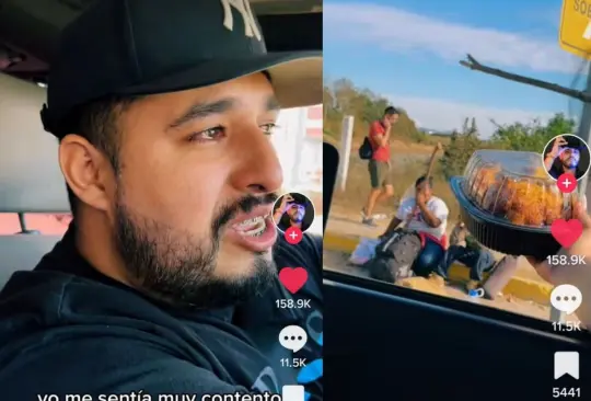 El cantante Me&ntilde;o Segovia sali&oacute; a las calles el 31 de diciembre para regalar una comida a las personas que m&aacute;s lo necesitaban 