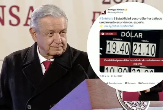 AMLO pidió no faltarle el respeto al pueblo refiriéndose a una nota afirmando que la estabilidad del peso frente al dolar daña el crecimiento económico.