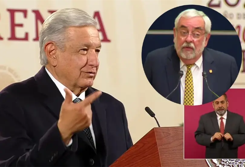 AMLO critic&oacute; que Graue no dijo nada concreto en su mensaje sobre la tesis de Yasm&iacute;n Esquivel. Asegur&oacute; que s&iacute; se puede retirar un t&iacute;tulo, pero se requiere un proceso judicial.