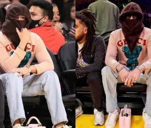 Se burlan de Bad Bunny por irse de incógnito a partido de la NBA