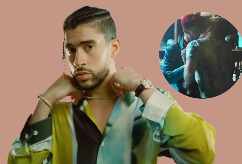 Bad Bunny besa a Gael García Bad Bunny besa a Gael García