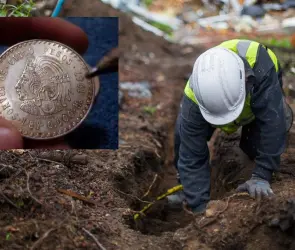 Abuelito encuentra tesoro enterrado en una obra