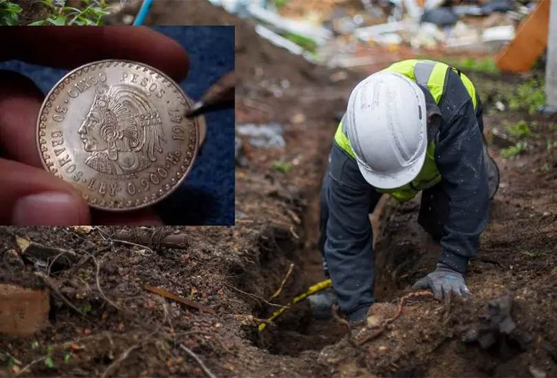 Una asociaci&oacute;n de coleccionistas report&oacute; el hallazgo de un costal de monedas de plata y oro por parte de un adulto mayor que escarb&oacute; en una obra.