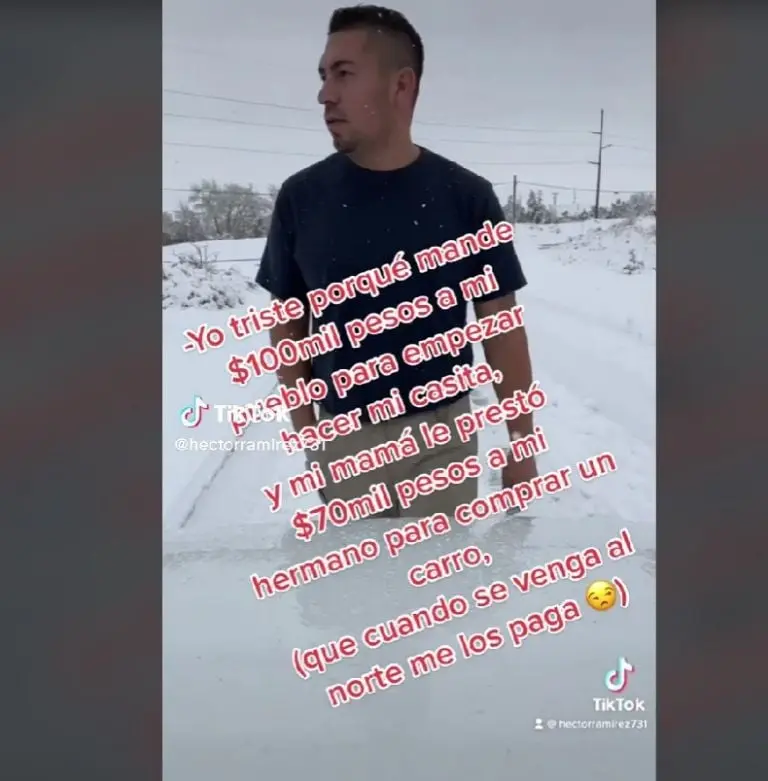 Migrante le manda dinero a su mamá para su casa y se lo gasta (TikTok)