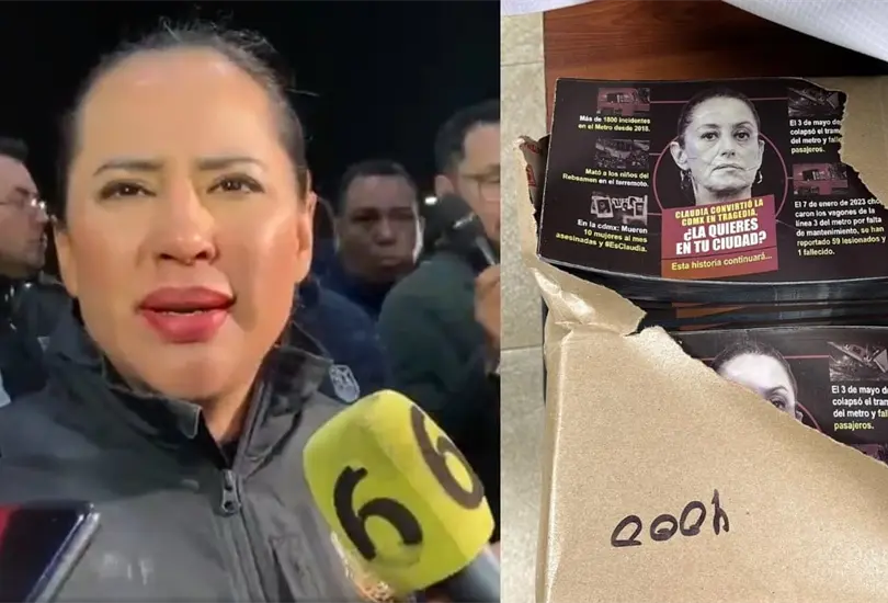 Sandra Cuevas, alcaldesa de Cuauht&eacute;moc dijo que le sembraron los folletos contra Sheinbaum, m&aacute;s tarde admiti&oacute; que los reparten todos los d&iacute;as.