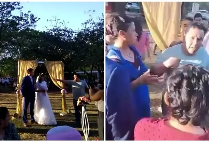 Pap&aacute; interrumpe la boda de su exyerno