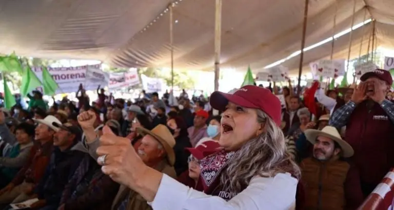 Simpatizantes de Morena del Estado de México. Facebook (Delfina Gómez Álvarez).