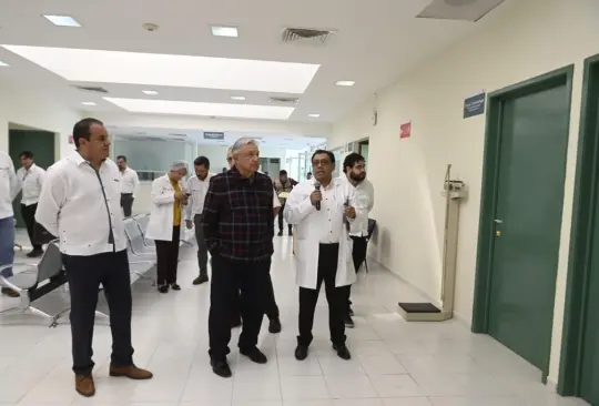 AMLO en el Hospital "Enf. María de la Luz Delgado Morales" ubicado en Temixco, Morelos AMLO en el Hospital "Enf. María de la Luz Delgado Morales" ubicado en Temixco, Morelos