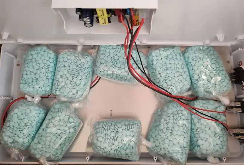El hallazgo se realizó en una empresa de paquetería. El hallazgo se realizó en una empresa de paquetería.