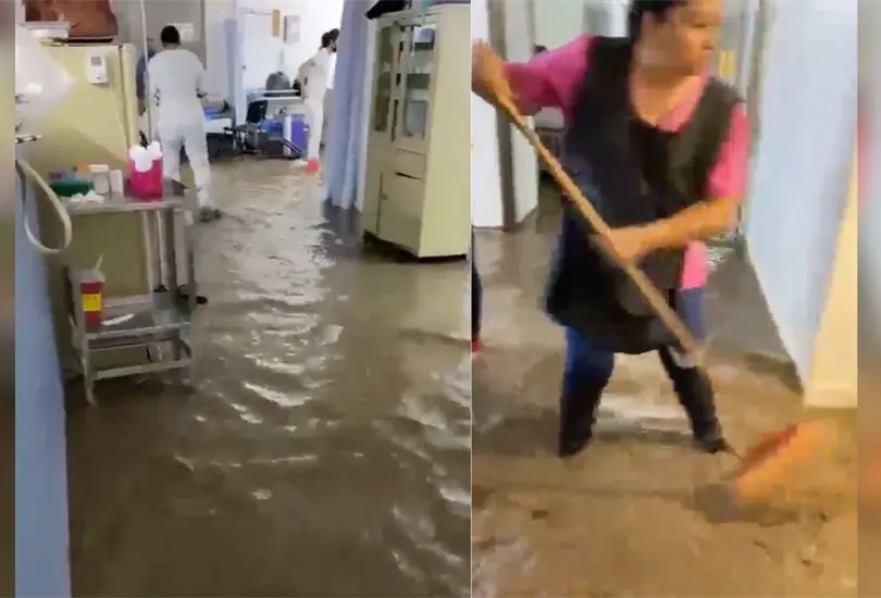 VIDEOS: Hurac&aacute;n Lidia deja inundaciones en hospitales de Puerto Vallarta, Jalisco. 