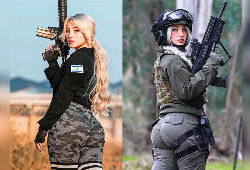 Hermosa influencer de contenido exclusivo se une al ej&eacute;rcito de Israel. 