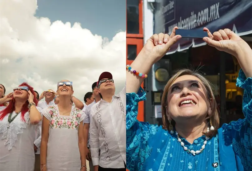 Eclipse solar anular atrae a pol&iacute;ticos mexicanos. 