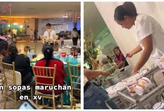 Quinceañera da sopas Maruchan Quinceañera da sopas Maruchan