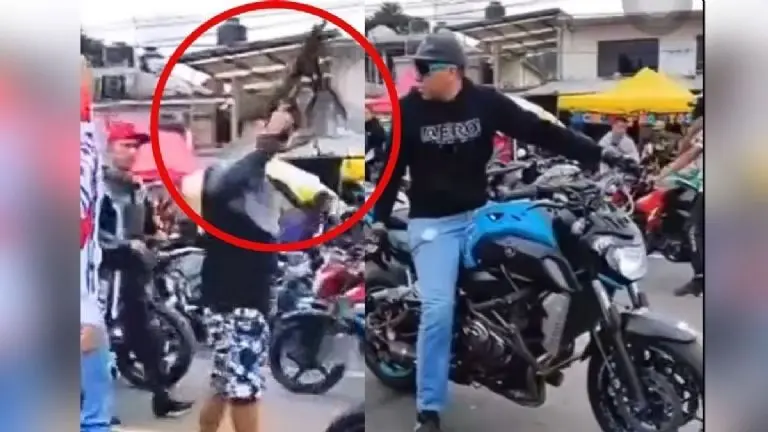 VIDEO: Conductor dispara metralleta ante motociclistas que no lo dejaban pasar en Tres Marías. Foto: Especial