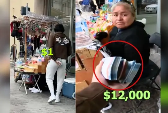 VIDEO: Millonario regala 12 mil pesos a vendedora de la calle y seguidores lo acusan de falso 