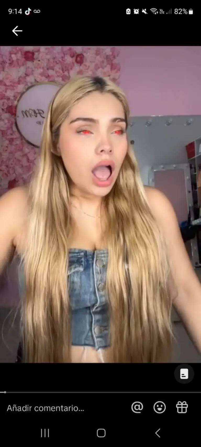 Influencer pierde la vista en vivo - Tomada de video