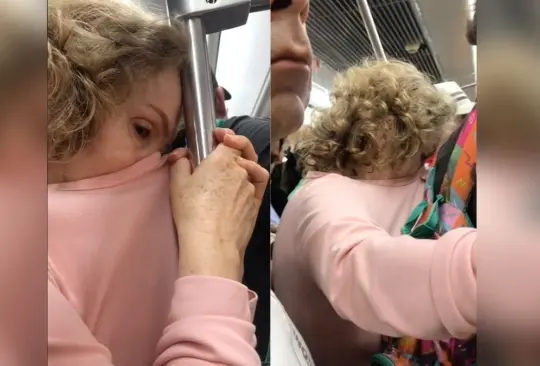 Señora se tapa la nariz para no oler el Metro y la acusan de clasista Señora se tapa la nariz para no oler el Metro y la acusan de clasista