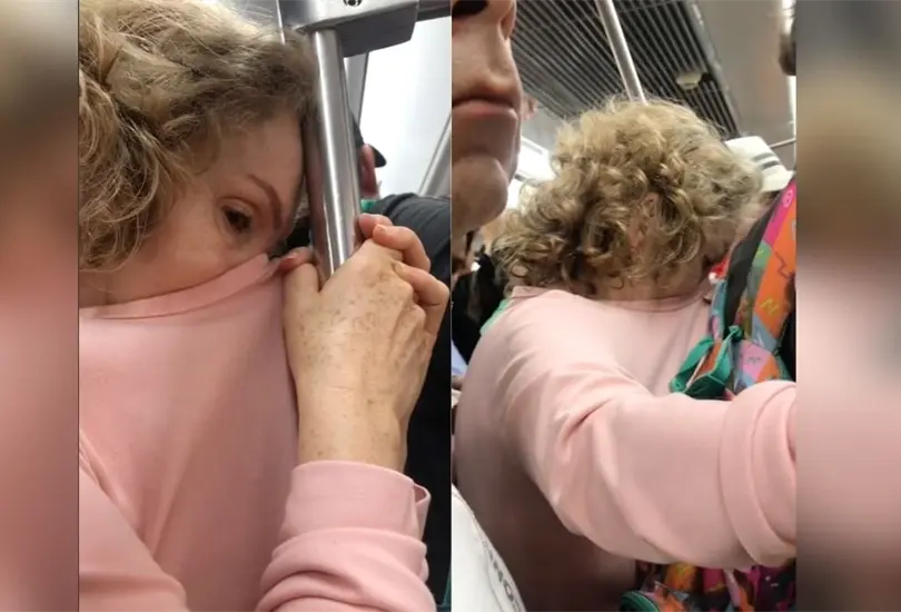 Señora se tapa la nariz para no oler el Metro y la acusan de clasista Señora se tapa la nariz para no oler el Metro y la acusan de clasista