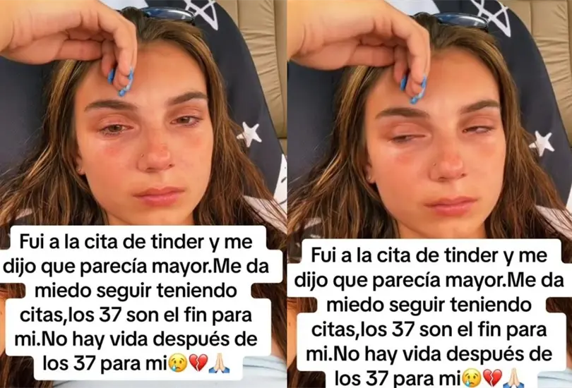 Mujer de 37 años rompe en llanto tras ser rechazada por su cita de Tinder Mujer de 37 años rompe en llanto tras ser rechazada por su cita de Tinder