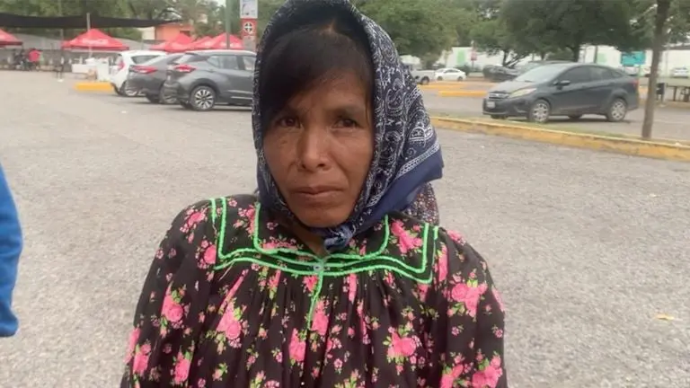 Isadora Rodríguez González, corredora rarámuri gana maratón en Tamaulipas.